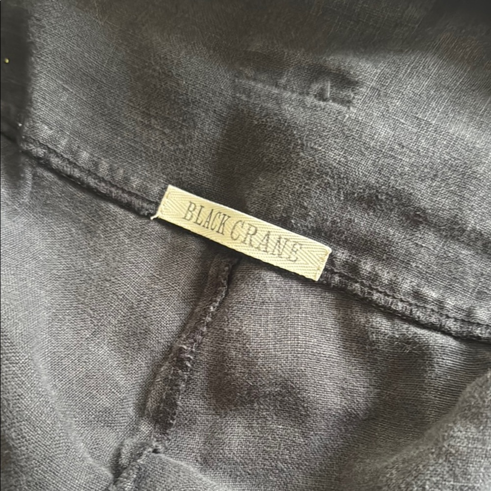 Black Crane Fisherman Pants